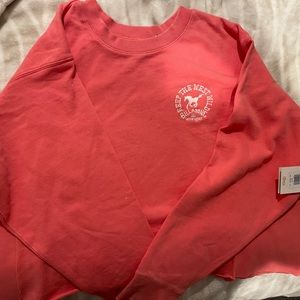 Billiabong oversized long sleeve crop top. Never worn, still NWT